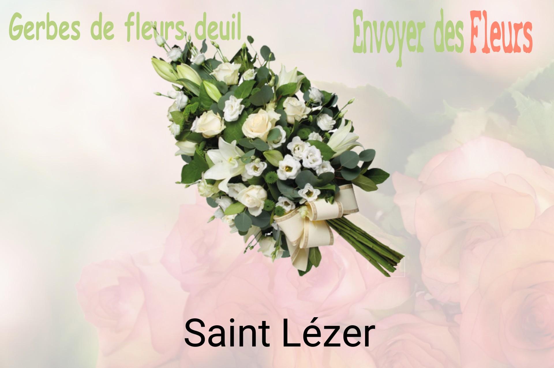 Gerbe de fleurs de deuil livrée à Saint-Lézer